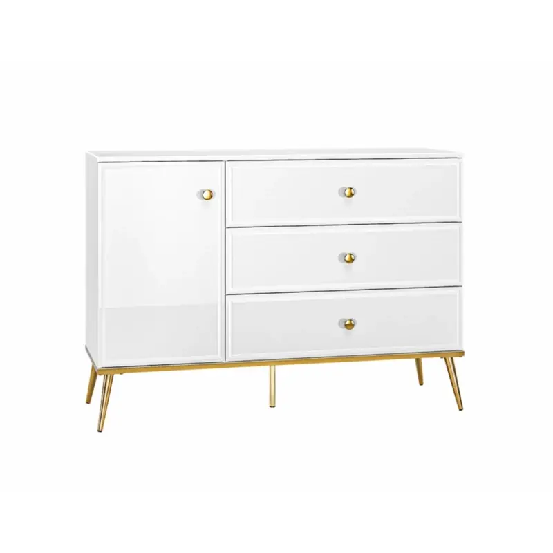 Koupit Online Kombinovaná komoda AIKE - šířka 120 cm, bílá