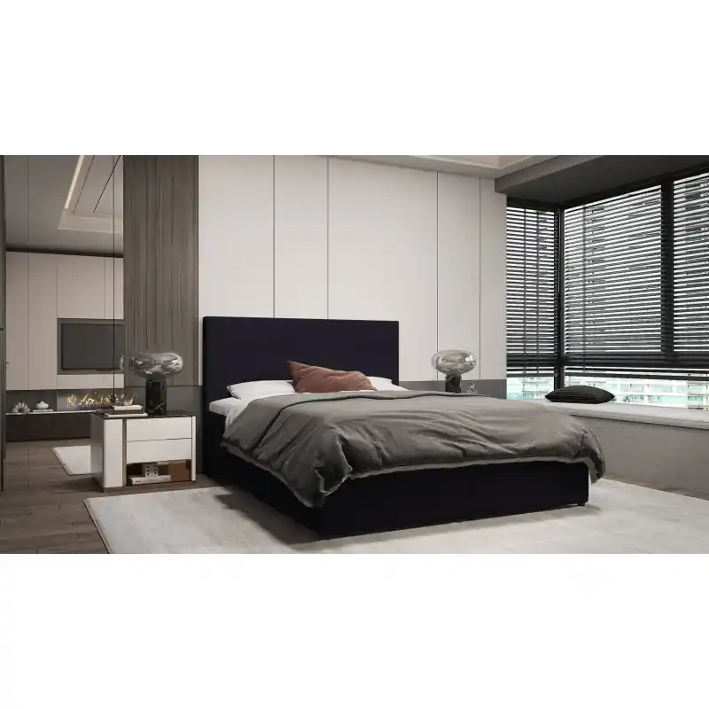 Oblíbený Designová postel MALIKA - 200x200, černá