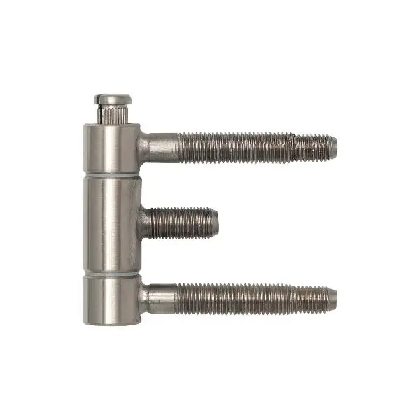Ověřený Závěs pro ocel.zárubně 3dílný, pro falc.dřevěné dveře, 18 x 61 mm, nerez
