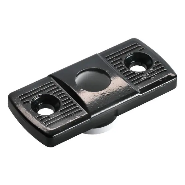 Must-Have Vedení tyčí pro hliník.dveře C= 23 x 50 mm, černá povrchová vrstva