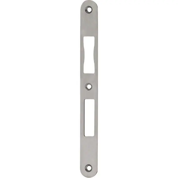 Tovární Cena BKS plochý narážecí plech BKS B9000 pro hl. zámky, 216,5x24mm, univ., nerez
