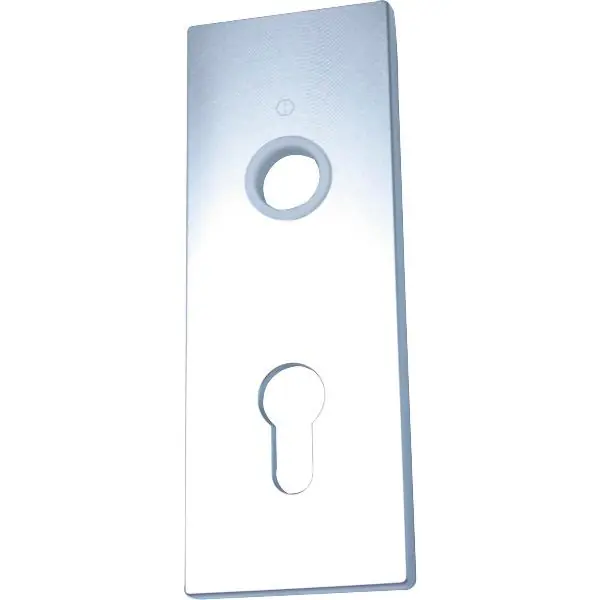 Výklopná vrata - krátký štítek, 58 x 157 mm, PZ 60 mm, stříbrný elox Víkendová Akce