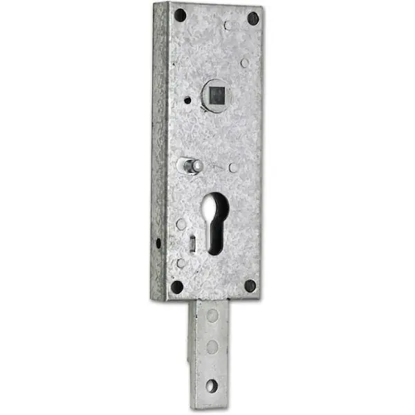 Koupit Online ASSA ABLOY zámek garážových vrat 1807/B s pevnou tyčí, horní a spodní, pozink