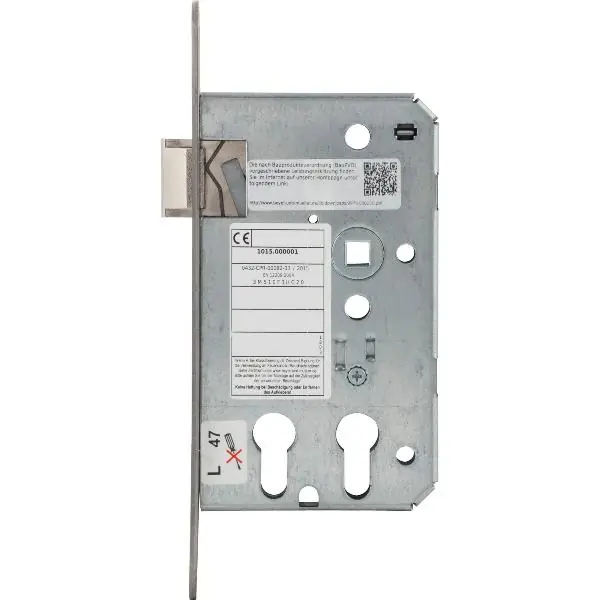 Koupit Online Zadlabací zámek BMH 1015 PZW/2 PZ funkce, pravý, DM 32/65, nerez