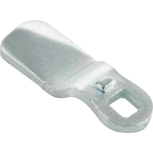 Jazýček zalomený pro zámky na plechová dvířka, 45x19mm, H 24mm, pozink Omezená Nabídka