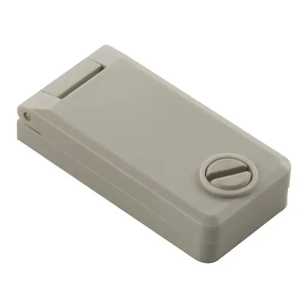 Protidešťová rozeta pro poloviční vložku, 69 x 33,5 x 15 mm, šedý plast Odeslání Ihned