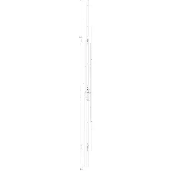 Akce GU uzamykací lišta Secury Automatic MR2 štulp 2310mm,drážka 13 levá, pozink