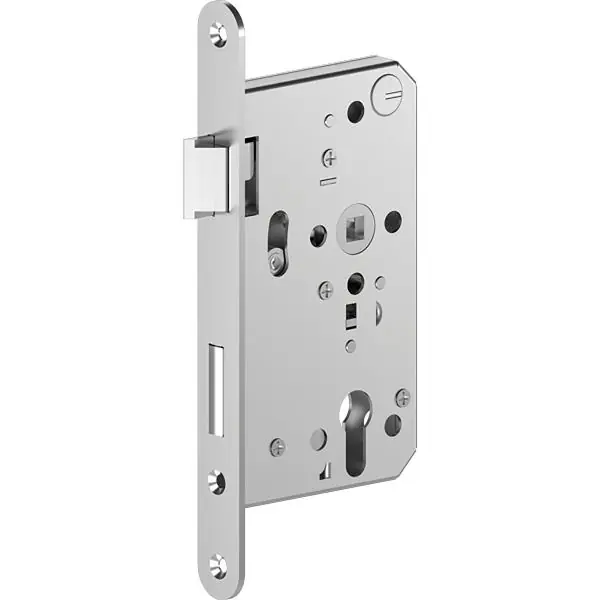 Cenově Výhodný ECO Zadlabací zámek GBS 190W, jednokřídlý, levý, DM65 mm, nerezová ocel