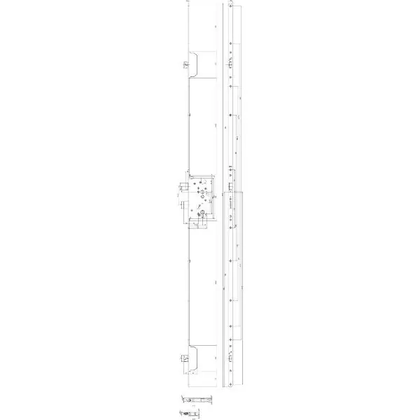 MFV-zámek GU Secury MR2 DIN, DM 65, štulp 1750 x 20 x 2,5mm, oblý, stříbrný Jen Po Omezenou Doba
