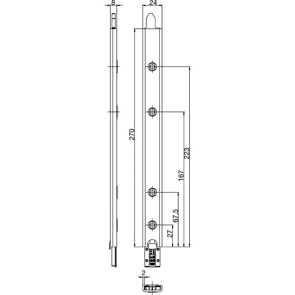 Finální Výprodej Připojovací jednotka k falc.převodovce, Secury Automatic 270 mm,PR,horní