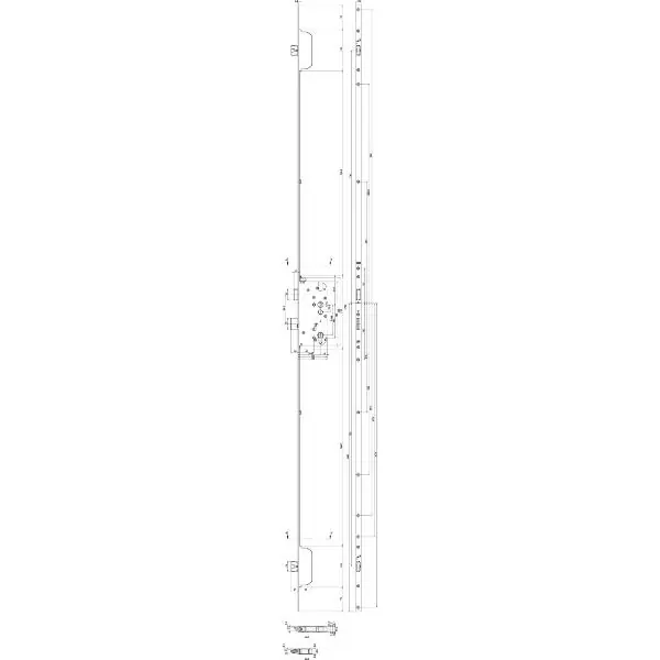 Cenový Hit MFV-zámek GU Secury MR2 ÖNORM,DM 65,štulp 1750 x 16 x 2,5mm, hranatý,stříb