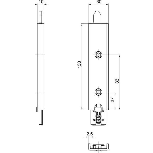 Speciální Cena Připojovací jednotka k falc.převodovce, Secury Automatic 130 mm,PR,horní/spodní