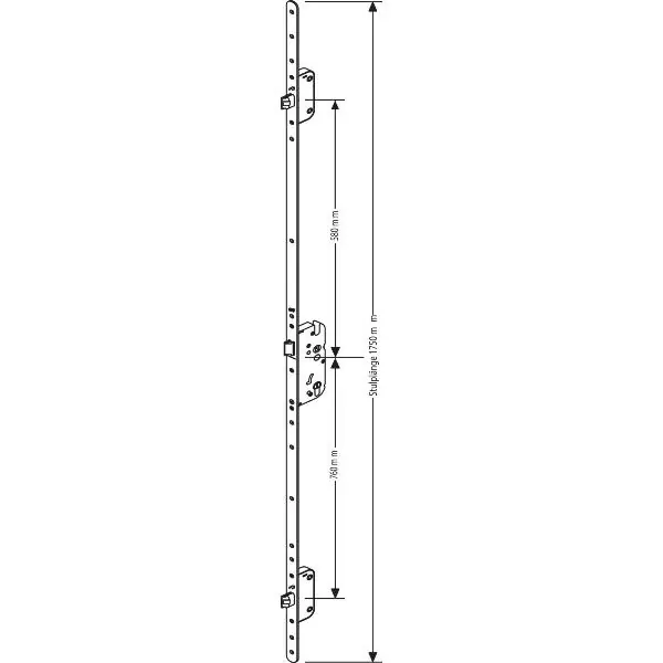 Nakupujte Hned MFV-zámek GU Secury Automatic DIN, DM 65, štulp 1750 x 20 x 2,5mm, oblý,stříb