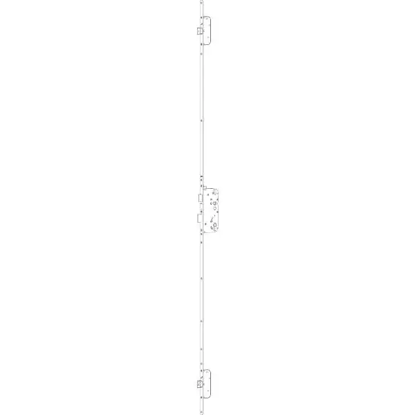 GU MFV-zámek Secury Automatic DIN, DM 65, štulp 1750 x 20 x 2,5, VK 10 Vysoce Kvalitní