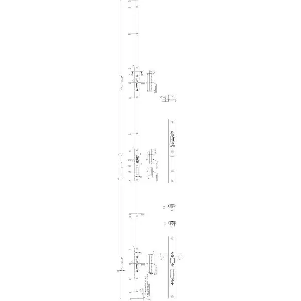 Finální Výprodej Uzamykací lišta B298 "Q" k AS 2600 syst. 13 mm, pravá, pozink stříbrný
