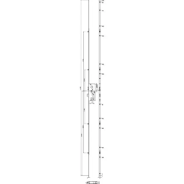 KFV MFV-zámek BS 2100 ÖNORM, DM 35,štulp 16 mm čtverec, stříbrně pozinkovaný Nejlepší Volba