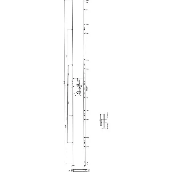 KFV MFV-zámek BS 2100 ÖNORM, DM 65,štulp 20 mm čtverec, stříbrně pozinkovaný Levný