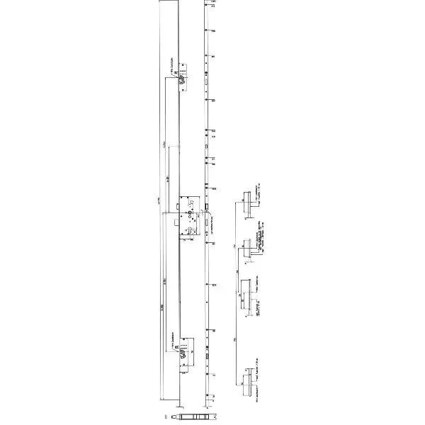 MFV-zámek KFV BS 2600 ÖNORM,DM 55, štulp 16 mm, hranatý, stříbrný pozink Nízká Cena
