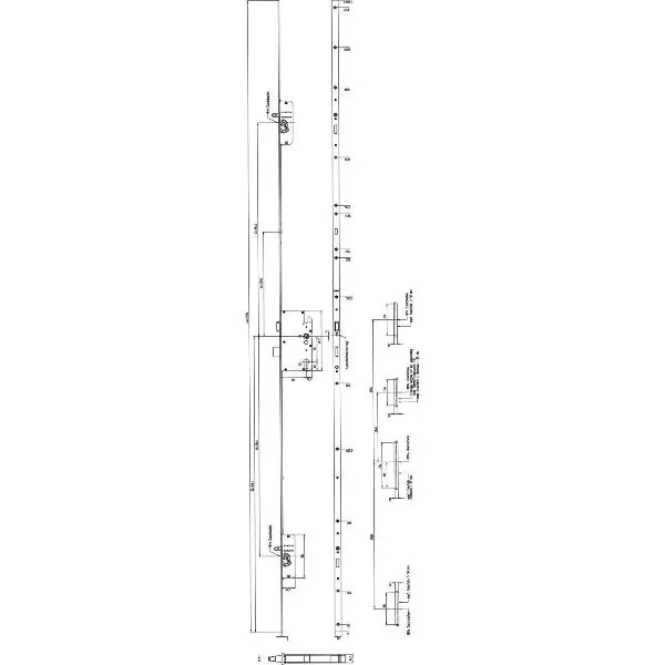 Oblíbený MFV-zámek KFV BS 2300 DIN,DM 80,cštulp 20 mm, hranatý, stříbrný pozink