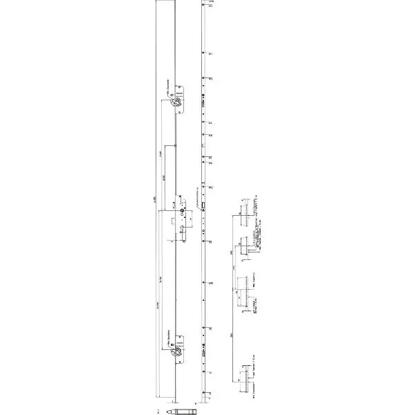 KFV vícebodový zámek BS 2600 F16 B298, DM 65, štulp 16mm, pozink Super Cena
