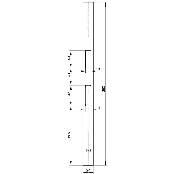 Výhodná Nabídka WILKA Protiplech P703,flach/eckig 380 x 24 x 3 mm, nerez