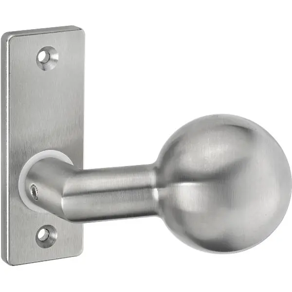 Hit Sezóny AMF krátký štítek se koulí 438, fest, 87 x 32 x 6 mm, knoflík ø 55 mm, nerez