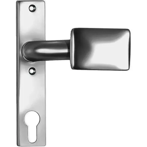 AMF krátký štítek486Z s klik., otoč.,156x32x7mm,knoflík65x44mm,stříb.elox Odeslání Ihned