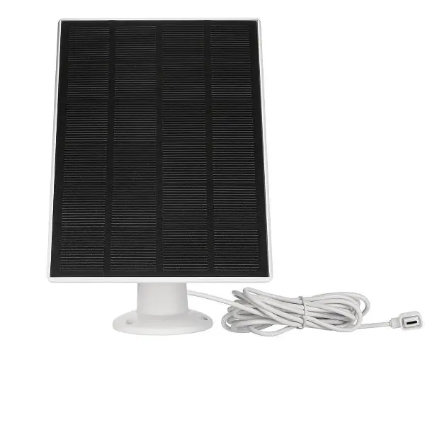 ABUS solární nabíjecí panel pro aku Pro kameru 170x120x10 mm vč.3 m kabelu, bílý Výhodná Nabídka