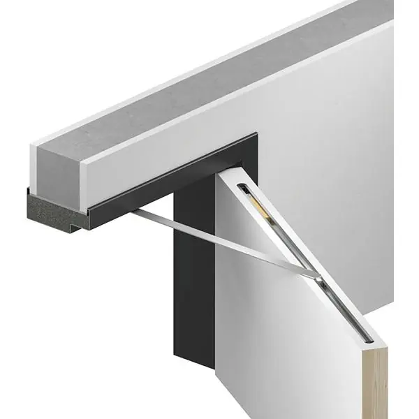 Sleva ATHMER Omezovač otev. dveří Porti pro dřevěné dveře, 610-719 mm, 30 kg, stříbrný