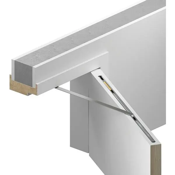Rychlé Dodání ATHMER Omezovač otev. dveří Porti pro dřevěné dveře, 610-719 mm, 100kg, stříbrný