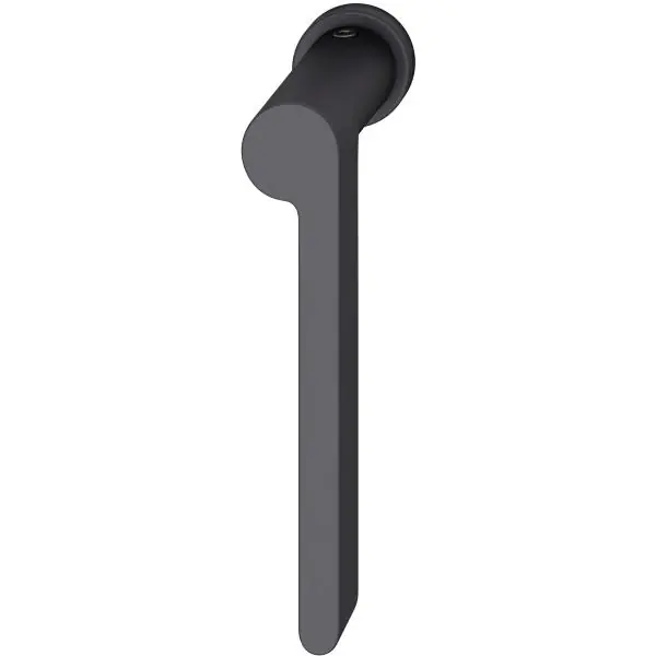 Okenní klika FSB 34 1021 minimalistická, pravá, hliníková černá matná Autentický