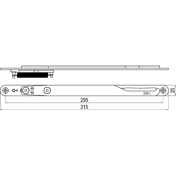 IMH-ABS unašeč háku GF UNI 20 V vel.2, 315 x 20 mm,černý pozink,DIN levý Cenová Bomba