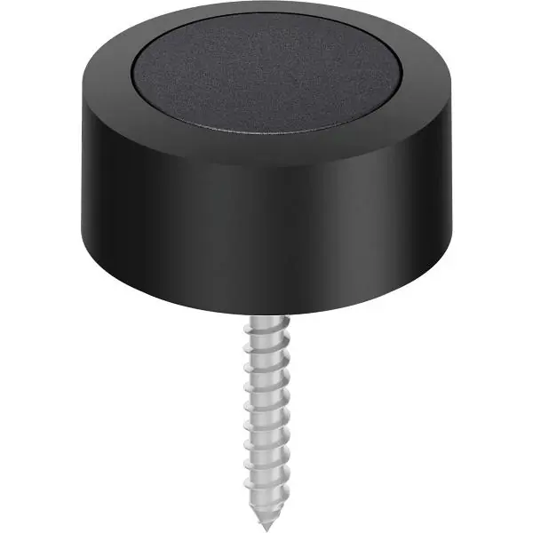 FSB podlahový dveřní doraz 38 3878 ø 48 mm, výška 24 mm, hliník černý matný Akce