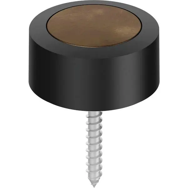 FSB podlahový dveřní doraz 38 3878 ø 48 mm, výška 24 mm, bronz tmavý patinovaný Nejlepší Cena
