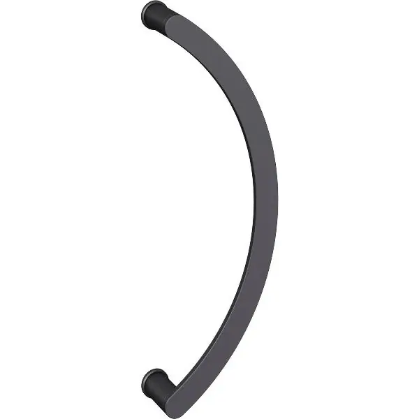 Oblíbený FSB dveřní madlo 66 6551 obloukové, rozteč otvorů 450 mm, hliník černá mat