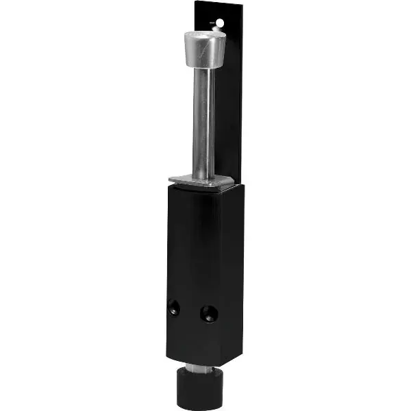 Stavěč dveří, zdvih 60 mm, 35 x 225 mm, hliník černý mat RAL9005 Nejlepší Volba
