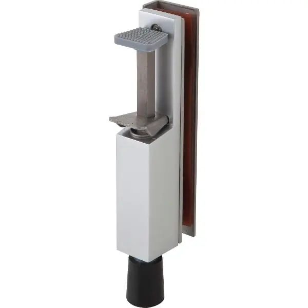 Časově Omezené Dveřní stavěč 1135 pro skleněné dveře,zdvih 50mm, 212x36mm, hliník stříbrný elox