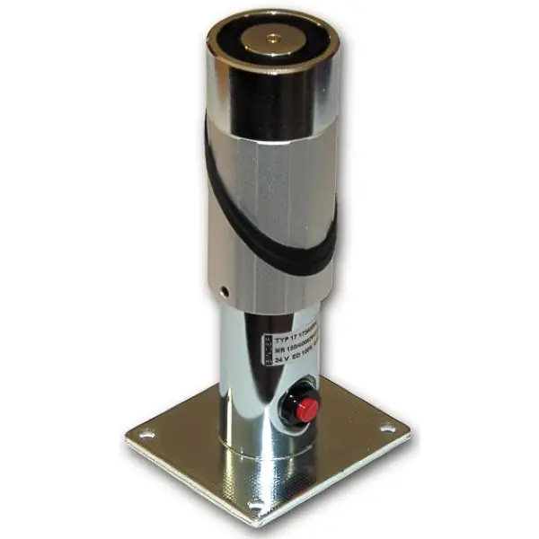 Magnetický stavěč s distanční konzolí a tlačítkem jističe, 50 mm, ocel pozink Výhodná Nabídka