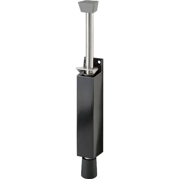 Stavěč dveří 1046, zdvih 120 mm, 370 x 35 mm, hliník černý lak Oblíbený
