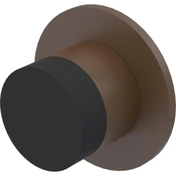 KWS stěnový dveřní doraz 2069, ø 30 mm, délka 28 mm, hliník tmavě hnědý elox Top Prodej