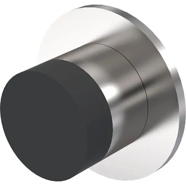 Přímo Od Výrobce KWS stěnový dveřní doraz 2069 ø 30 mm, délka 28 mm, nerez ocel mat