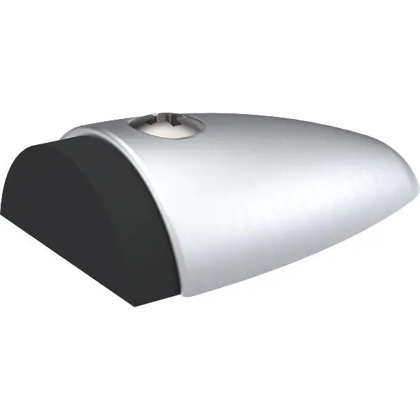 KWS podlahový doraz dveří 2090, 90 x 60 x 25 mm, stříbrný elox hliník Nová Kolekce