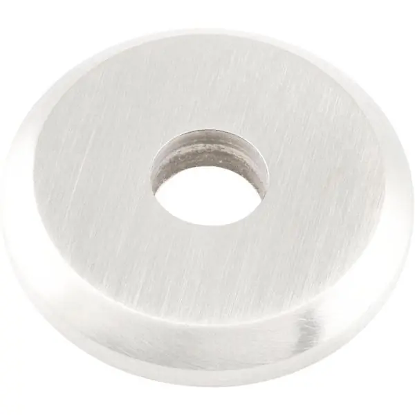 Víkendová Akce KWS rozeta pro dřevěné/skleněné dveře - ø 30 mm, vnitřní ø 8,4 mm, stříbrný elox