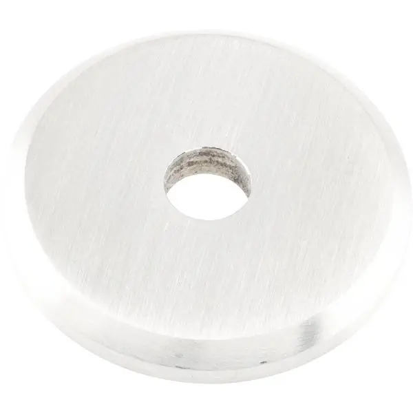Vrácení Zdarma KWS rozeta pro dřevěné/skleněné dveře - ø 40 mm, vnitřní ø 8,4 mm, stříbrný elox