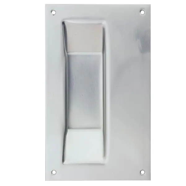 Ihned K Objednání KWS mušle pro posuvné dveře 5206 hranatá, 120 x 200 mm, ocel stříbrný lak