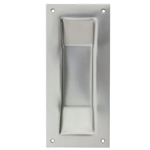 KWS mušle pro posuvné dveře 5208 hranatá, 90 x 200 mm, hliník nerez efekt Tovární Cena