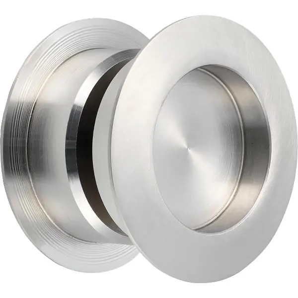 KWS pár mušlí pro posuvné dveře 5251 kulaté, 38 - 42 mm, nerez mat Must-Have