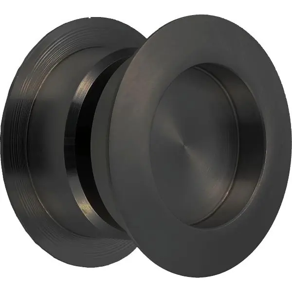 Rychlé Dodání KWS pár klik posuv. dveří 5251 kulaté, tloušťka dveří 38-42 mm, hliník mat černý