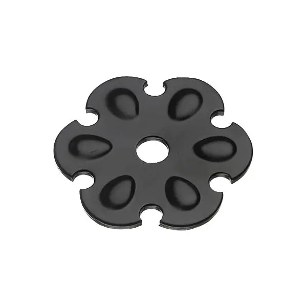 Ozdobná rozeta (kot.vaznice) ø 80x4 mm, otvor ø 13 mm, ocel černá prášk.lak (A) Expresní Doručení