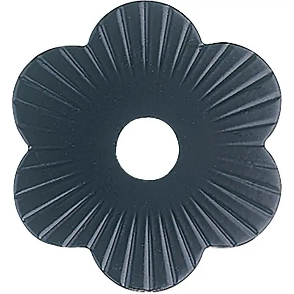 Cenově Výhodný Ozdobná rozeta (kot.vaznice) ø 80x4 mm, otvor ø 17 mm, ocel černá prášk.lak (B)
